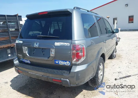 2007 Honda Pilot Ex from USA, damaged, VIN 5FNYF28427B017270